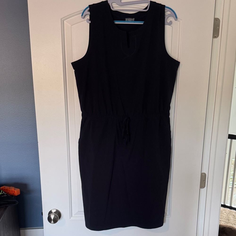 T by Talbots Navy Sleeveless Active Dress
